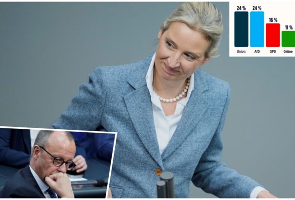 Az AfD megállíthatatlanul tör előre Németországban, már utolérte a CDU-t. Merzék aggódhatnak