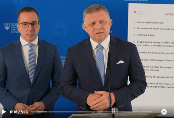 Fico elégedett a munkaügyi minisztériummal: Szociális téren teljesítette a kormányprogramot a kormány