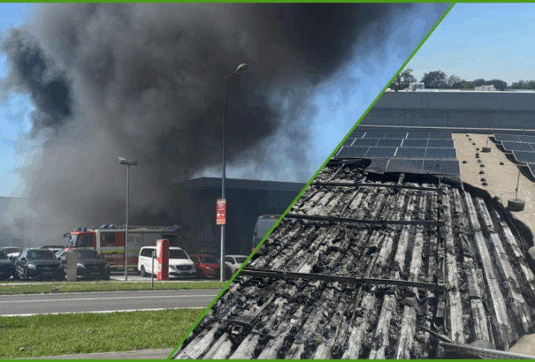 Kigyulladt egy autószalon Dunaszerdahelyen